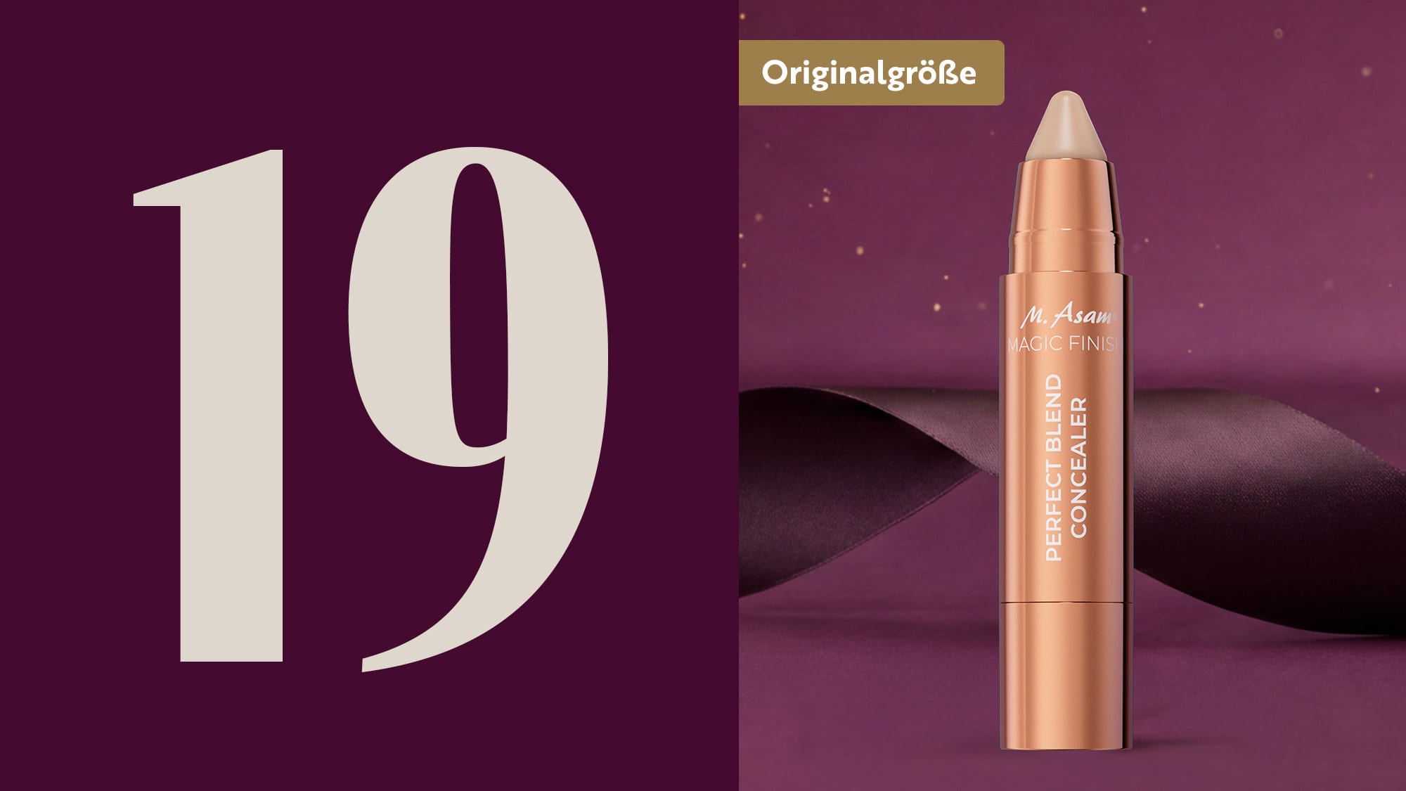 M. Asam MAGIC FINISH Make-up-Stift als Produktbild in roségoldener Verpackung