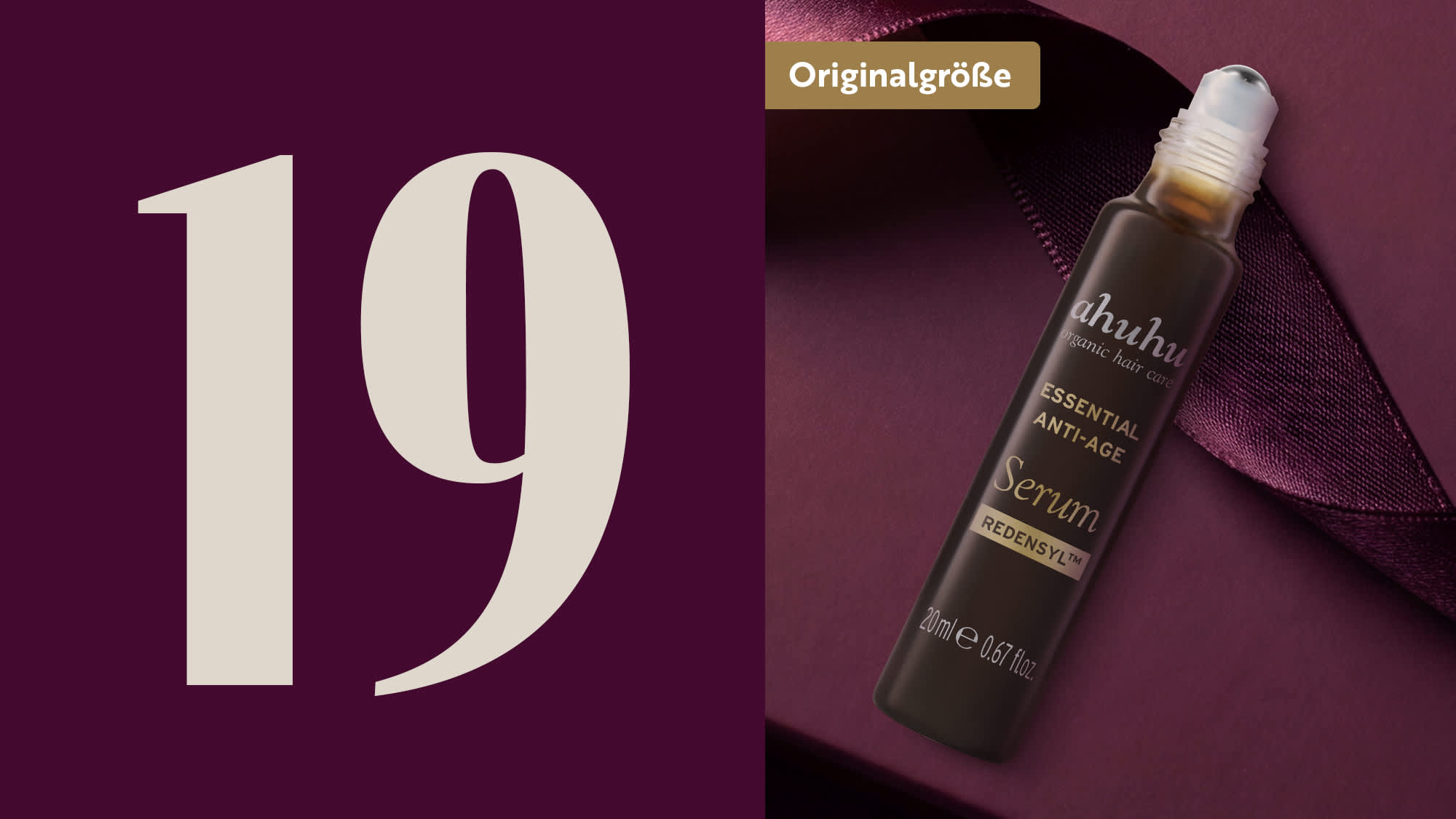 ahuhu ESSENTIAL ANTI-AGE Serum mit Roll-on-Applikator als Produktbild