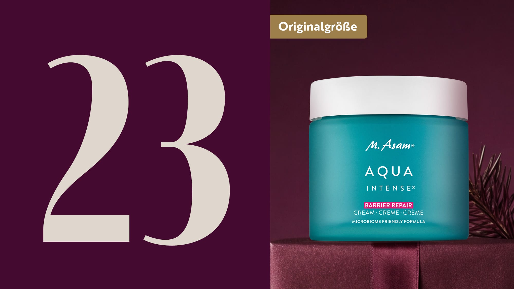M. Asam AQUA INTENSE Barrier Repair Cream im Tiegel als Produktbild