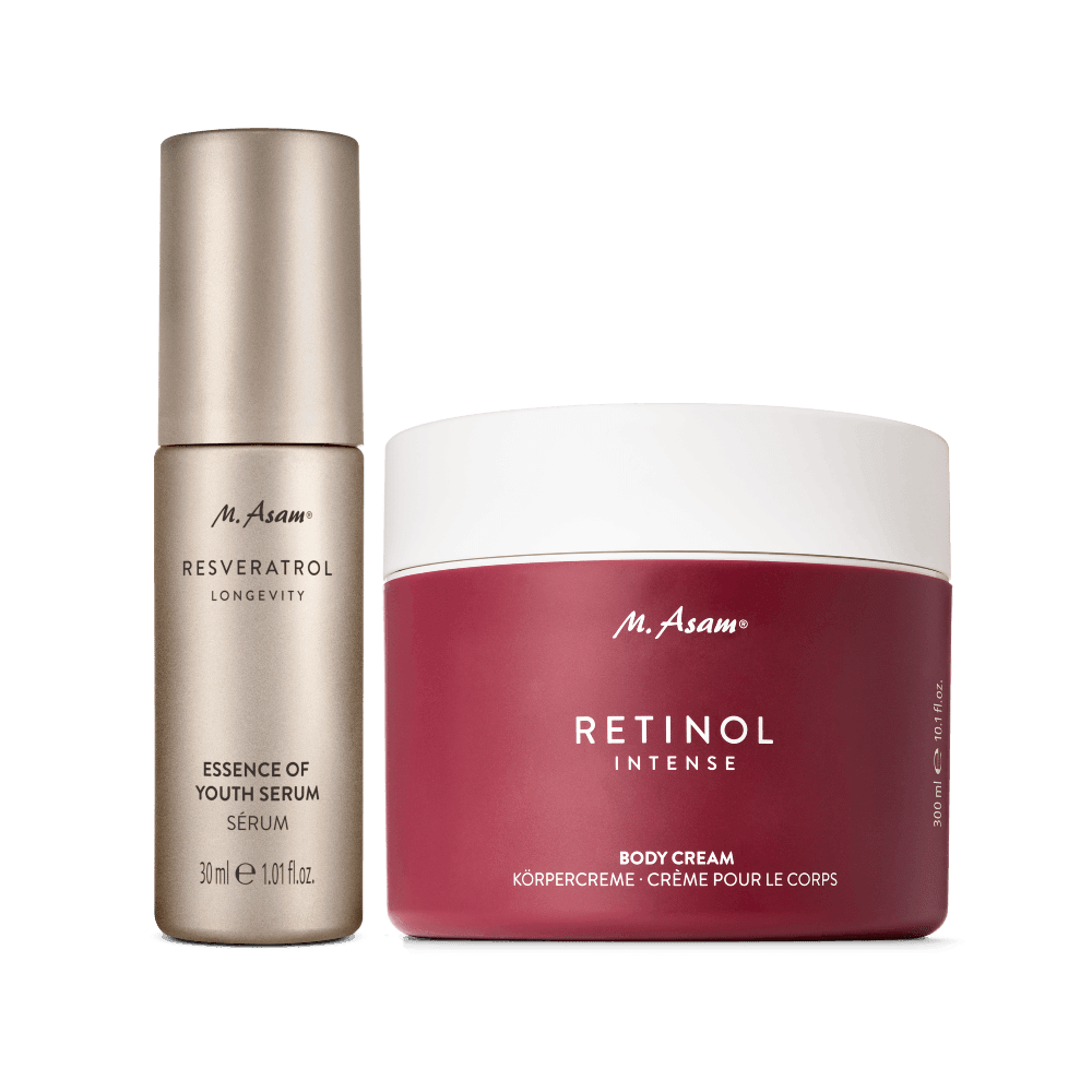 Produktbild M. Asam RESVERATROL PREMIUM Serum und RETINOL INTENSE Body Cream