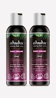 ahuhu CURLY DREAMS Shampoing & Après-Shampoing à l'Extrait de Chia pour Cheveux Bouclés
