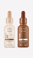 M. Asam SUN Self Tanning Drops Selbstbräuner Konzentrat Gesicht & Sun Drop Fluid Sonnenschutz Serum Gesicht LSF 50