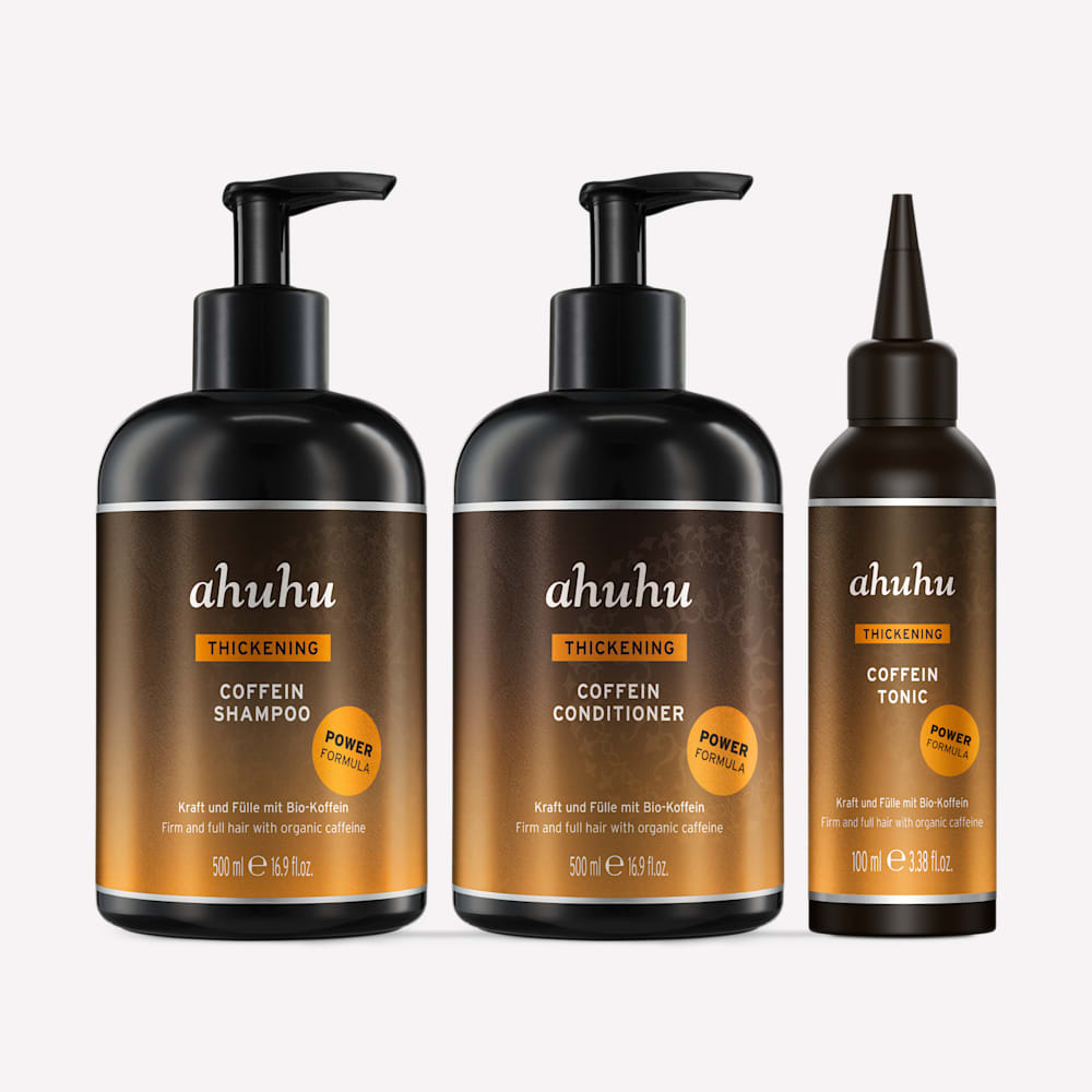 Coffein Haarpflege Routine Power Formula für sofort dickeres Haar 3-teilig