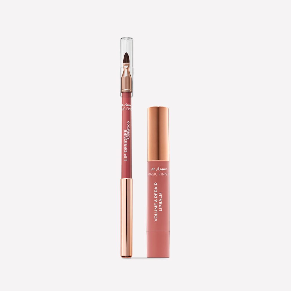 Lip Designer Rosewood und Volume & Repair Lippenbalsam Caramel Kiss
