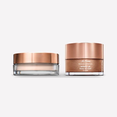 M. Asam MAGIC FINISH Fond de teint mousse classique et poudre fixante finition parfaite Bare Skin