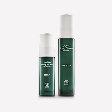 M. Asam BEAUTY NATURALS Zertifizierte Naturkosmetik Gesichtsserum & 24h Gesichtsfluid