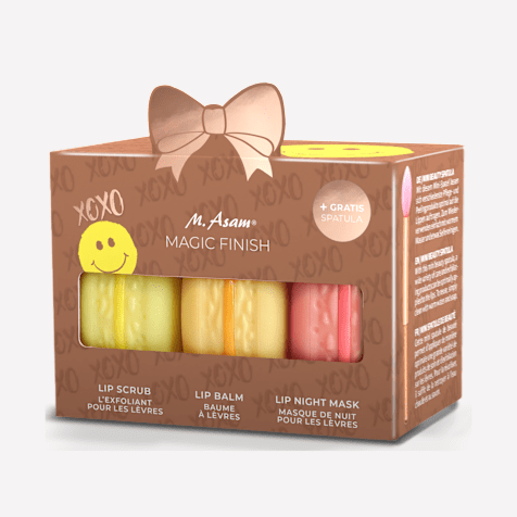 M. Asam MAGIC FINISH Coffret Cadeau Soins des Lèvres Sweet Lips Macaron Édition Smile