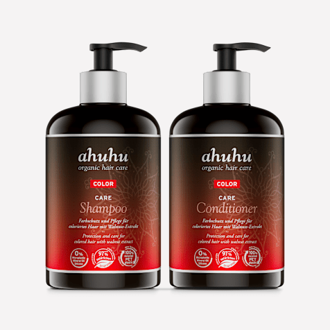 ahuhu COLOR Shampoing Care & Après-Shampoing pour Cheveux Colorés