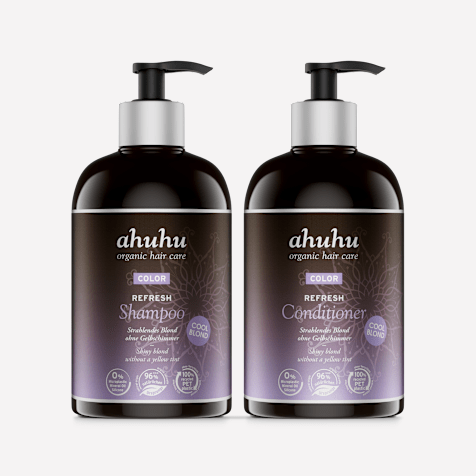 ahuhu COLOR Refresh Shampoo & Conditioner für blondes Haar