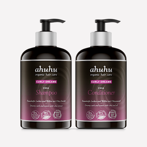 ahuhu CURLY DREAMS Chia Shampoo & Conditioner für lockiges Haar