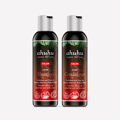 ahuhu COLOR Shampoing & Après-Shampoing pour Cheveux Colorés