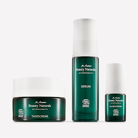 M. Asam BEAUTY NATURALS Routine de Soins Revitalisants de Cosmétique Naturelle 3 Produits
