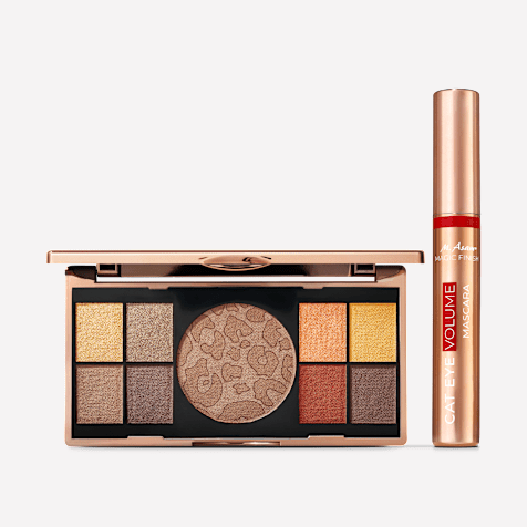 M. Asam MAGIC FINISH Palette de fards à paupières et bronzer Wild Vibes et mascara Cat Eye
