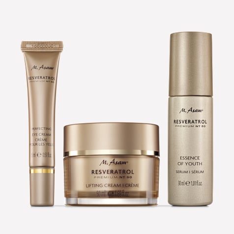 M. Asam RESVERATROL PREMIUM NT50 Routine de soins raffermissants en 3 pièces