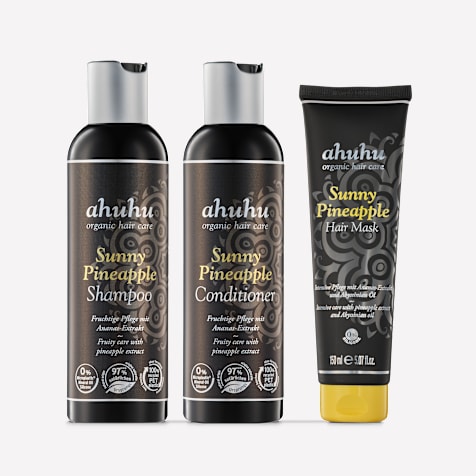 ahuhu HAIR HERO Routine de soins capillaires Sunny Pineapple 3 pièces