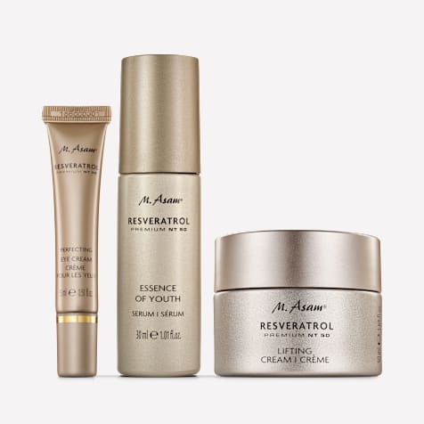 M. Asam RESVERATROL PREMIUM NT50 Coffret Cadeau aux Soins Raffermissants 3 Produits