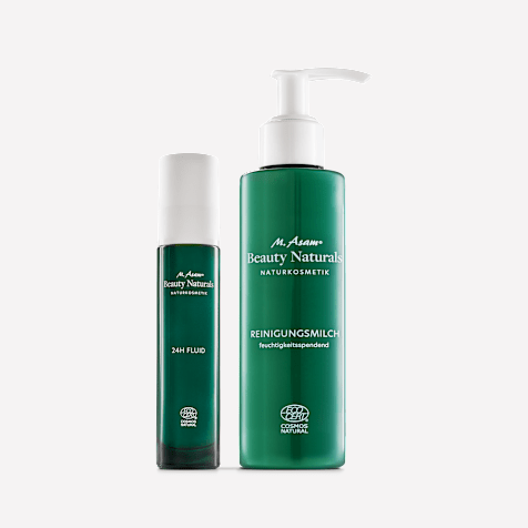 M. Asam BEAUTY NATURALS Lait Nettoyant & Fluide 24h Cosmétique Naturelle