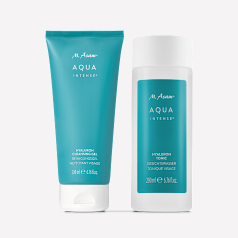 M. Asam AQUA INTENSE Gel Nettoyant & Tonique Visage à l'Acide Hyaluronique