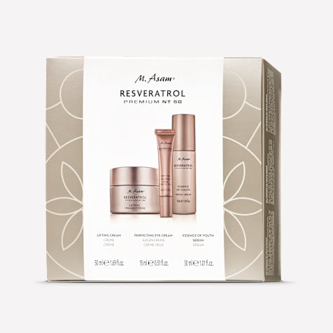 M. Asam RESVERATROL PREMIUM NT50 Coffret Cadeau aux Soins Raffermissants 3 Produits