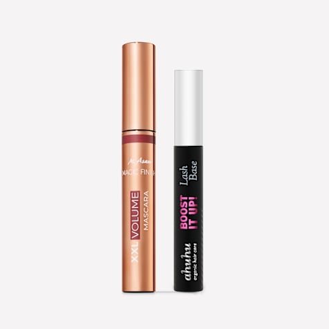 M. Asam MAGIC FINISH XXL Volume Mascara Deep Black & ahuhu Boost it up ! Sérum pour les cils
