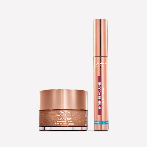 M. Asam MAGIC FINISH Fond de Teint Mousse Summer Teint SPF 30 & Mascara Intense Volume Waterproof Easy Remove