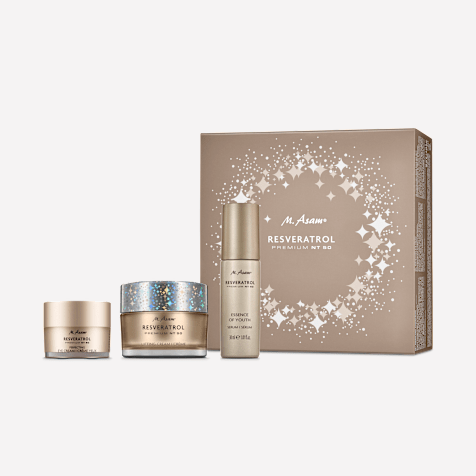 M. Asam RESVERATROL PREMIUM NT50 Straffende Pflege Routine Christmas Star Edition 3-teilig