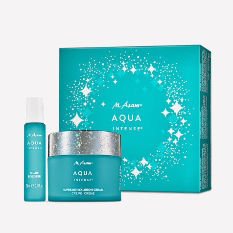 M. Asam AQUA INTENSE Mimic Booster Sérum & Supreme Hyaluron Crème Visage Christmas Star Edition