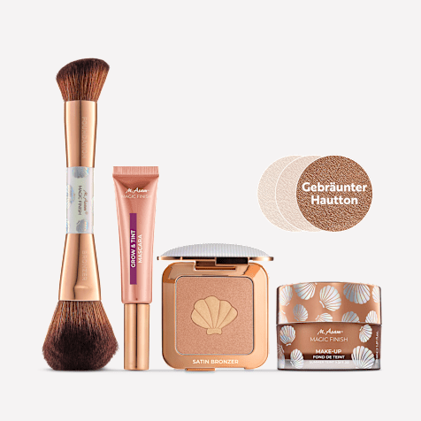 M. Asam MAGIC FINISH Make-up Summer Teint & Mascara Set Seashell Edition 4-teilig