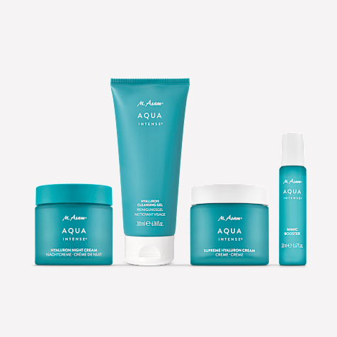 M. Asam AQUA INTENSE Routine de Soin Hyaluron et Anti-Rides d’Expression 4 Produits