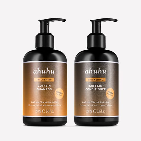 ahuhu THICKENING Coffein Shampoo & Conditioner Power Formula für kräftige Haare