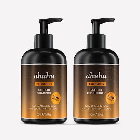 ahuhu THICKENING Coffein Shampoo & Conditioner Power Formula für kräftige Haare