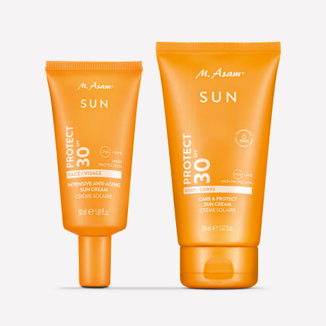 M. Asam SUN Sonnencreme Gesicht Anti-Aging & Sonnencreme Körper LSF 30