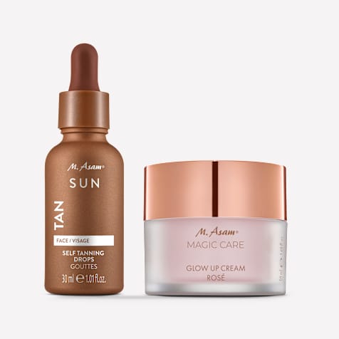 M. Asam MAGIC CARE Glow Up Crème Rosé Visage Booster d'Éclat & Self Tanning Drops Autobronzant Visage