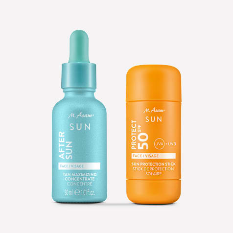 M. Asam SUN Sonnencreme Stick & After Sun Bräunungs-Booster Konzentrat