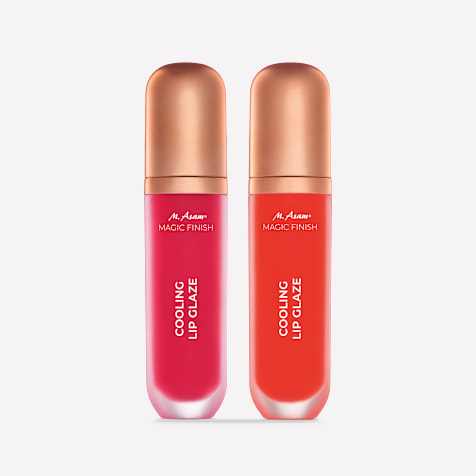 M. Asam MAGIC FINISH Cooling Lip Glaze Icy Pink & Cooling Lip Glaze Coral Sorbet