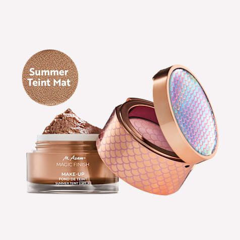 M. Asam MAGIC FINISH 2-en-1 Fond de Teint Mousse Summer Teint SPF 30 et Glow Blush Soft Petal Mermaid Edition