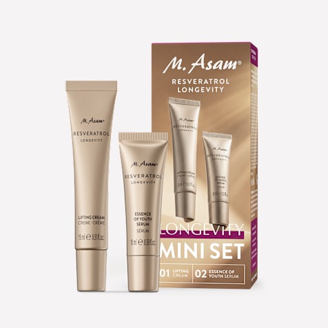 M. Asam RESVERATROL LONGEVITY Essence of Youth Serum & Lifting Gesichtscreme
