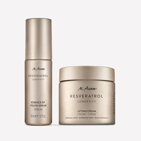 M. Asam RESVERATROL LONGEVITY Essence of Youth Serum & Lifting Gesichtscreme