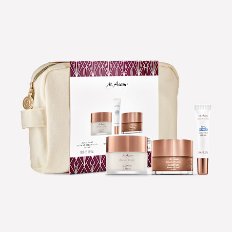 M. Asam MAGIC CARE Teint Geschenkset für ebenmäßige Haut 3-teilig mit Kosmetiktasche Holiday Secret Glam Edition