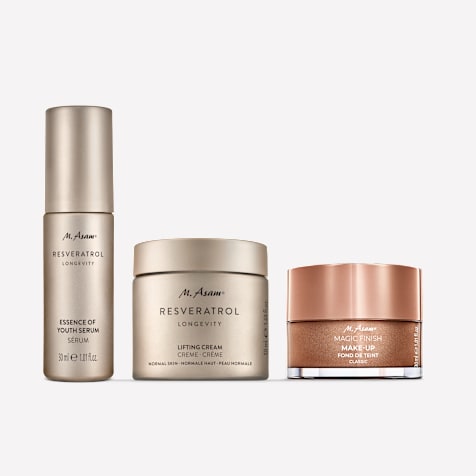 M. Asam RESVERATROL LONGEVITY Skin First Set Classic Matt 3-teilig