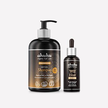 ahuhu THICKENING Shampoing à la Caféine & Sérum Anti Perte de Cheveux au Redensyl
