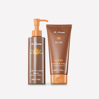 M. Asam SUN Gel douche & gommage et fluide autobronzant pour le corps