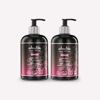 ahuhu REBUILD Shampoing & Après-Shampoing à la Kératine pour Cheveux Abîmés