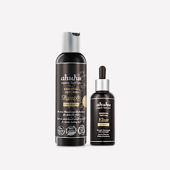 ahuhu ESSENTIAL Shampoing Anti-Âge & Sérum Capillaire au Redensyl