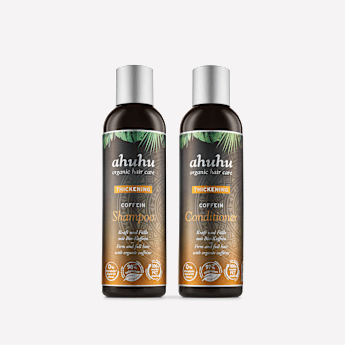 ahuhu THICKENING Shampoing et après-shampoing à la caféine pour des cheveux forts
