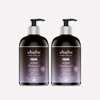 ahuhu COLOR Shampoing & Après-Shampoing pour Cheveux Blonds