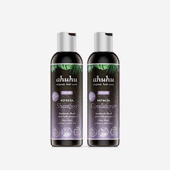ahuhu COLOR Shampoing & Après-Shampoing pour Cheveux Blonds