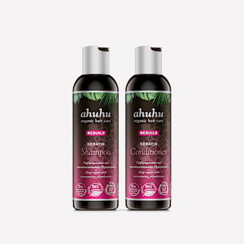ahuhu REBUILD Shampoing & Après-Shampoing Renforçant à la Kératine