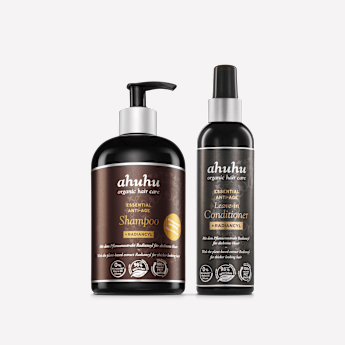 ahuhu ESSENTIAL Shampoing Anti-Âge & Après-Shampoing Contre la Perte de Cheveux