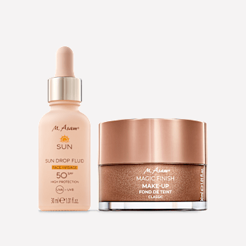 M. Asam MAGIC FINISH Fond de teint mousse Classic & Sérum solaire visage SPF 50